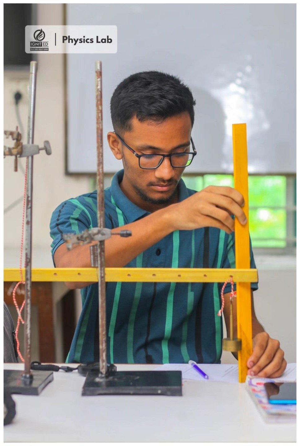 Physics practical lab at IgnitED Faculty Corner, Lalmatia, Dhaka