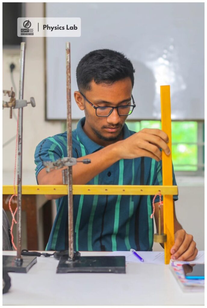 O & A Level coaching in Dhaka - student lab session at IgnitED